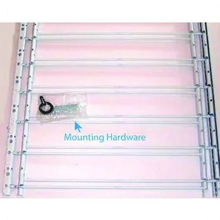 1PC Knape & Vogt 1136 John Sterling Child Safety Window Guards White 6 Bar 22 X 24 to 42 Inch (Case of 2)