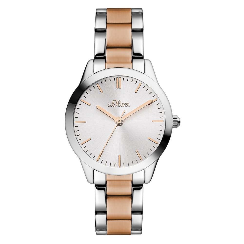 S.Oliver Damen Uhr Armbanduhr Edelstahl So-3439-Mq