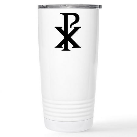 CafePress - Chi Rho 16 Oz Stainless Steel Travel Mug - Insulated Stainless Steel Travel Tumbler 20 Oz