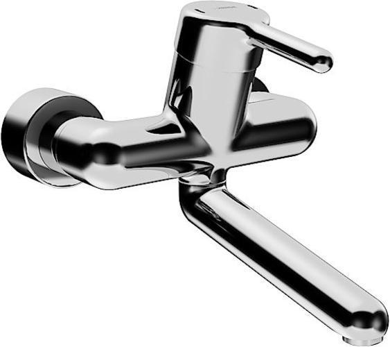 Hansa Waschtisch Einhand Wandbatterie Hansasigna 0255 Verchromt