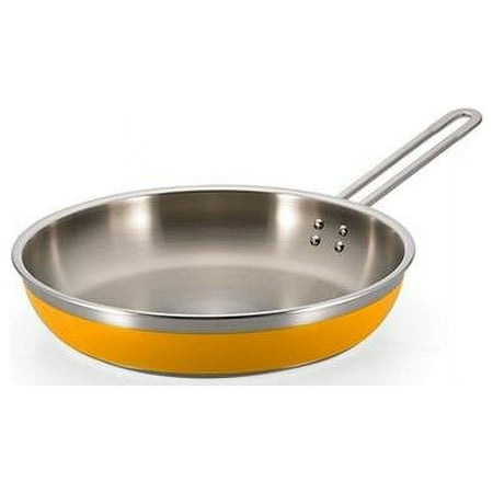 Bon Chef Classic Country French Collection Saute 3 Quart Pan & Skillet Long Handle No Cover - Yellow - 4 Oz