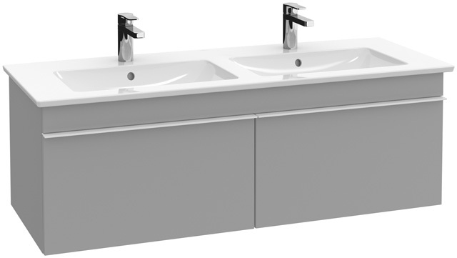 Villeroy & Boch Waschtischunterschrank Venticello 1253 X 420 X 502 Mm Black Matt Lacquer, A93904Pd