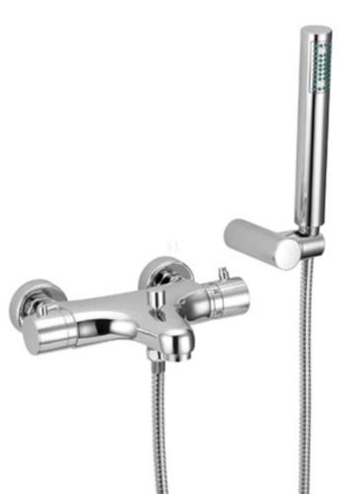 Demm Badewannenthermostat Aufputz Mit Handbrause Fashiontherm Chrom, 5105, 27160.001.c, 5105