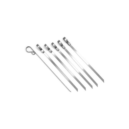 KYTVOLON 8775 Stainless Steel Flat Skewers  Set of 6  12.5  in Length