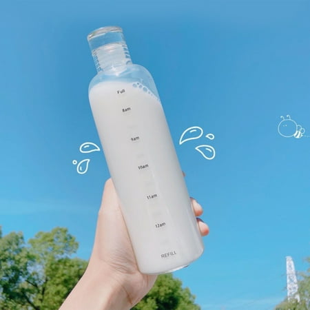 Cuoff Clear Plastic Water Bottles - 16 Oz Plastic Bottles with Caps Leak Proof - Plastic Juice Bottles for Juicing - Reusable Plastic Bottle for Juici