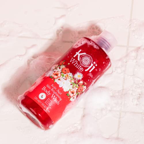 Koji White Kojic Acid Skin Brightening Body Wash - Daily Moisturizing Skin Cleanser, Uneven Skin Tone with Flower Acid Extracts, Hyaluronic Acid, Vita thumbnail