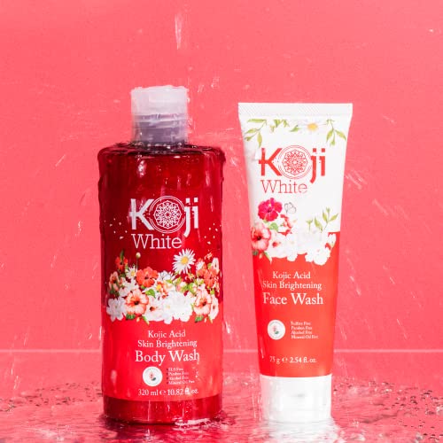 Koji White Kojic Acid Skin Brightening Body Wash - Daily Moisturizing Skin Cleanser, Uneven Skin Tone with Flower Acid Extracts, Hyaluronic Acid, Vita thumbnail