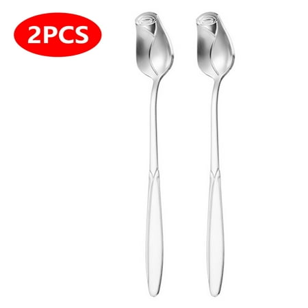 KKMOL Copper Long Handle Spoon Coffee Stirrers Premium Stainless Steel Coffee Tea and Ice Cream Spoon Cocktail Stirring Spoons