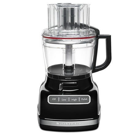 KitchenAid KFP1133OB 11-Cup Food Processor with Exact Slice System - Onyx Black (Renewed)