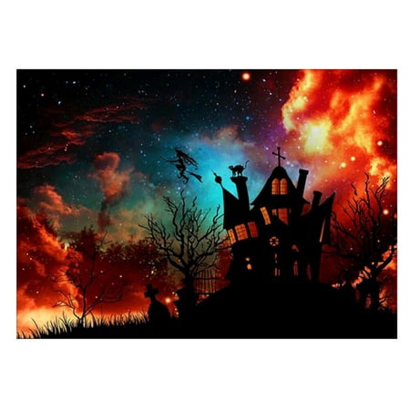 Diamond Halloween House Pattern Painting by Diamond Cross Stitch Kit Wall Decor Home Ornaments 7668
