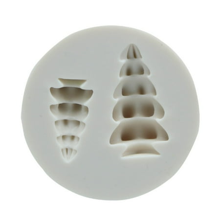 CLZOUD Cake Molds Tree Silicone Mould Fondant Cake Chocolate Cookie Decorating Mould Cake Tools Silica Gel Grey