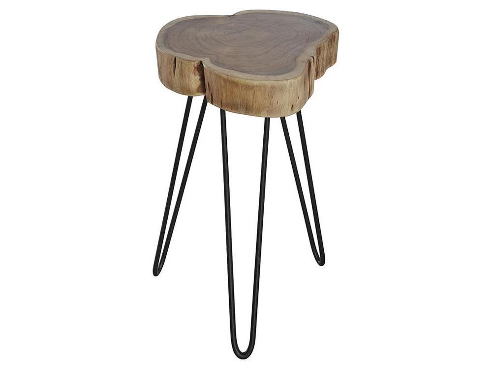 Wohnart24 Beistelltisch Massiv Akazie Natur 0 32 Cm 2320/15