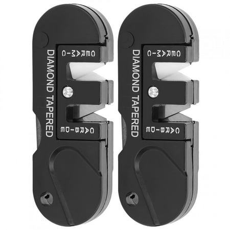 2pcs Knife Sharpener Diamond Tapered Sharpeners Portable Diamond Rod Outdoor Hunting Knife Hook Sharpener  Handheld  Compact  Lightweight  Multiuse