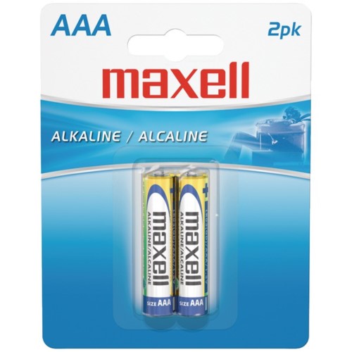 Maxell(R) 723807 - LR032BP Alkaline Batteries (AAA; 2 Pk; Carded)