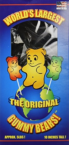 World's Largest 5 Lb. Giant Gummy Bear Sour Apple