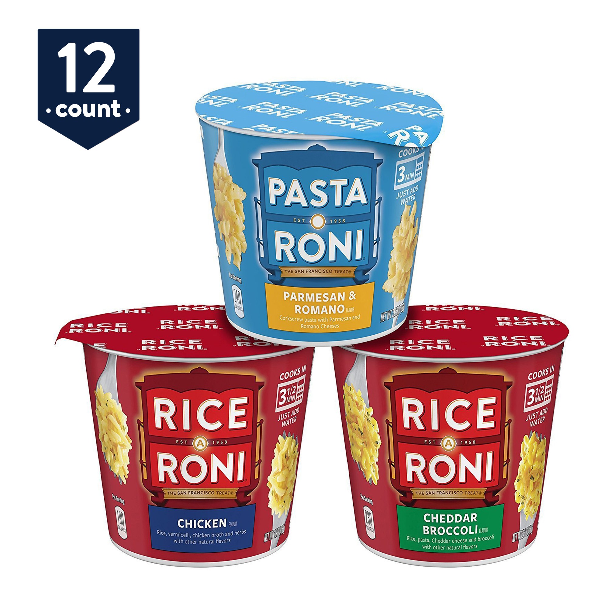 Rice-a-Roni & Pasta Roni Variety Pack Box  12 Cups