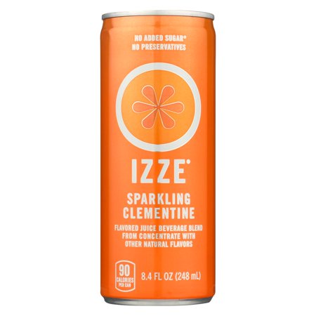 Izze Can - Sparkling - Clementine - Case of 12 - 8.4 Fl Oz