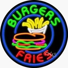 Burgers Fries Neon Sign - 26