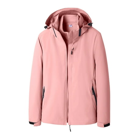 GWAABD Women Jacket Winter 3-in-1 Padded Jacket Suit Outdoor Solid Color Windproof Breathable Puffer Coat Plus Warm Down Liner Outerwear Mountaineerin