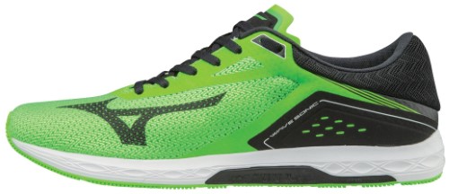 Mizuno Men S Wave Sonic Race Running Shoe  Size 10  Neon Green-Black (4890)