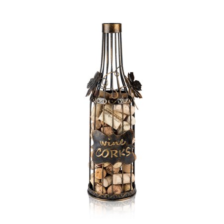 6331 Wine Bottle Cork Holder, Bronze Painted