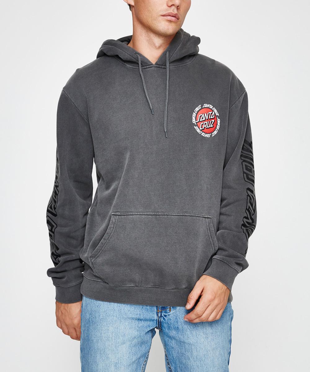 Santa Cruz - Ringed Dot Pop Hoodie Overcast