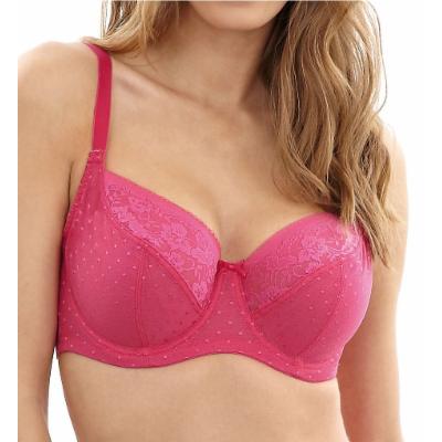 Panache Olivia Multi Part Cup Balconnet Bra (Raspberry 34D) Model: 7751