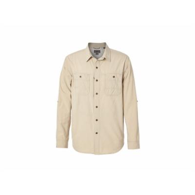 Royal Robbins Long Distance Traveler Men's Long Sleeve Shirt Lt Khaki S Tall 42383-LT KHAKI-T-S