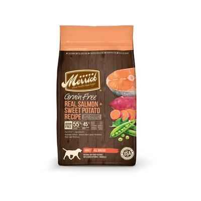 Merrick Grain-Free Real Salmon & Sweet Potato Recipe Adult Dry Dog Food, 25-lb Bag