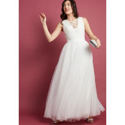 Chi Chi London Ceremonial Majesty Maxi Dress in White in 16