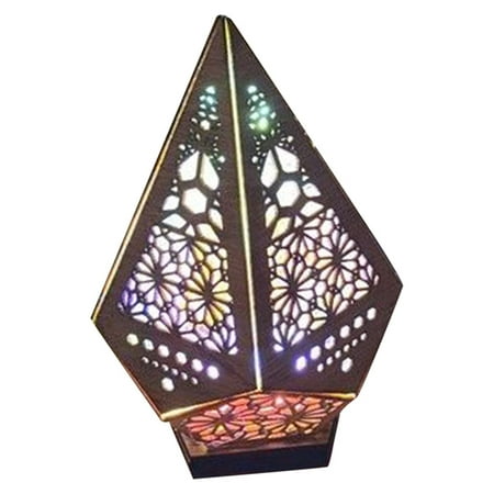 FNGZ LED Light Clearance Promo Bohemian Light Lamp Wooden Floor Colorful LED Light Brown