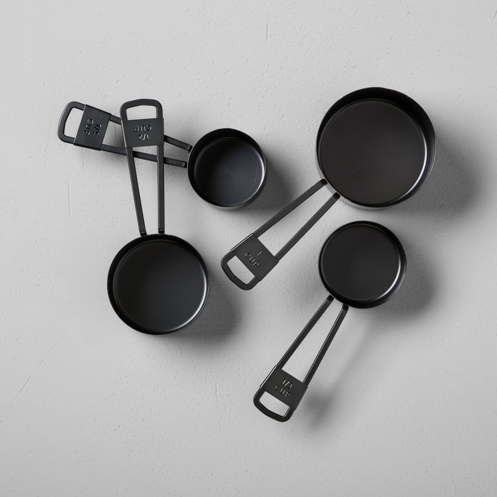 4pc Measuring Cup Set Black - Hearth & Hand with Magnolia