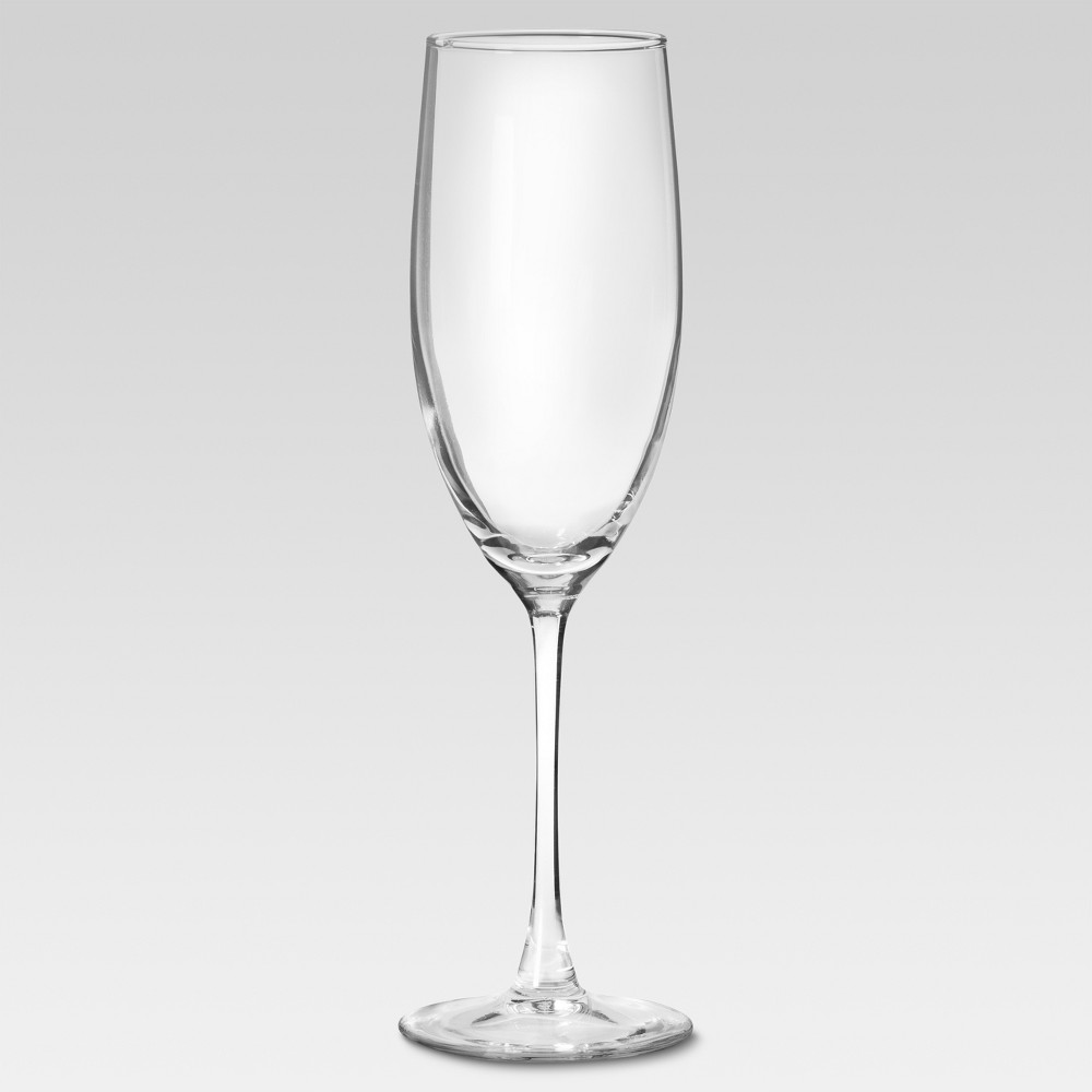 8oz 4pk Glass Champagne Flutes - Threshold