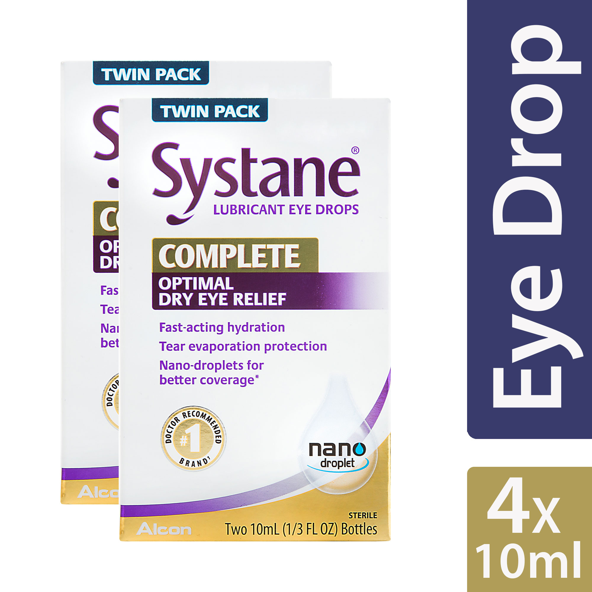 Systane Eye Drops - Complete Dry Eye Relief - 10 Ml - Twin Pack