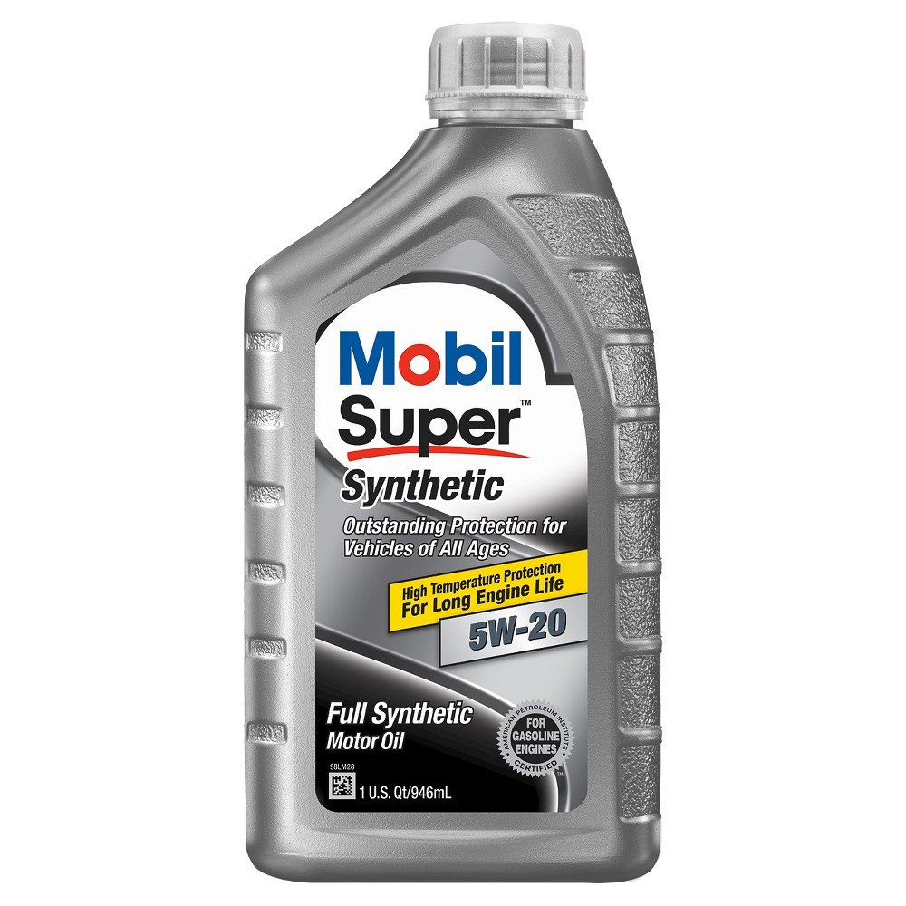 Mobil Super Synthetic Motor Oil 5W-20 1 Quart