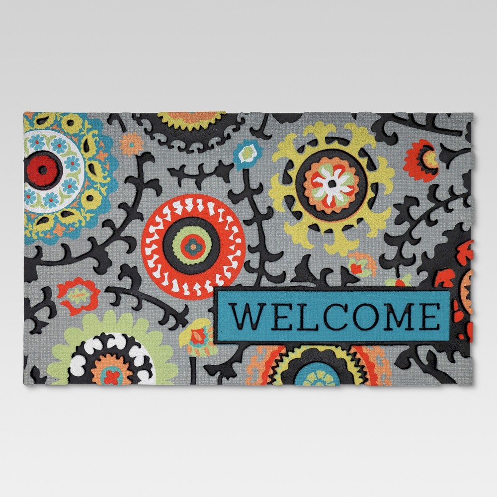 Rubber Doormat Welcome 18"x30" - Threshold