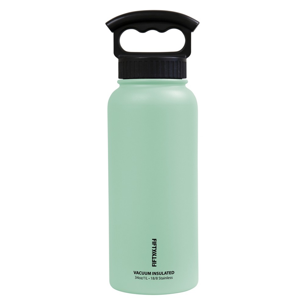 Fifty-Fifty 592075 34 Oz Vacuum Insulated with 3 Fing - Mint