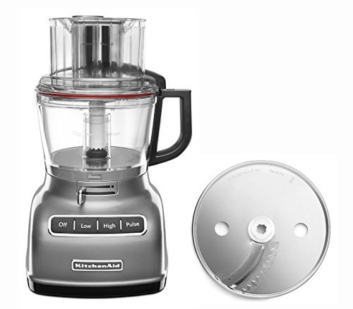 KitchenAid Refurbished 9-Cup Food Processor W/ Exactslice System in Silver, RKFP0930CU