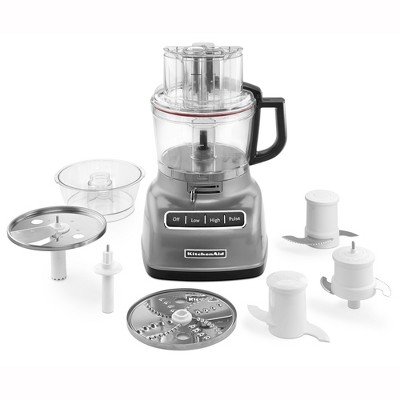 KitchenAid Refurbished 9-Cup Food Processor W/ Exactslice System in Silver, RKFP0930CU thumbnail