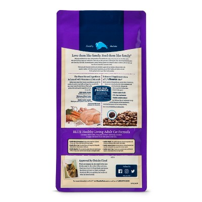 Blue Buffalo Healthy Living Chicken & Brown Rice Recipe Adult Premium Dry Cat Food - 2lbs thumbnail
