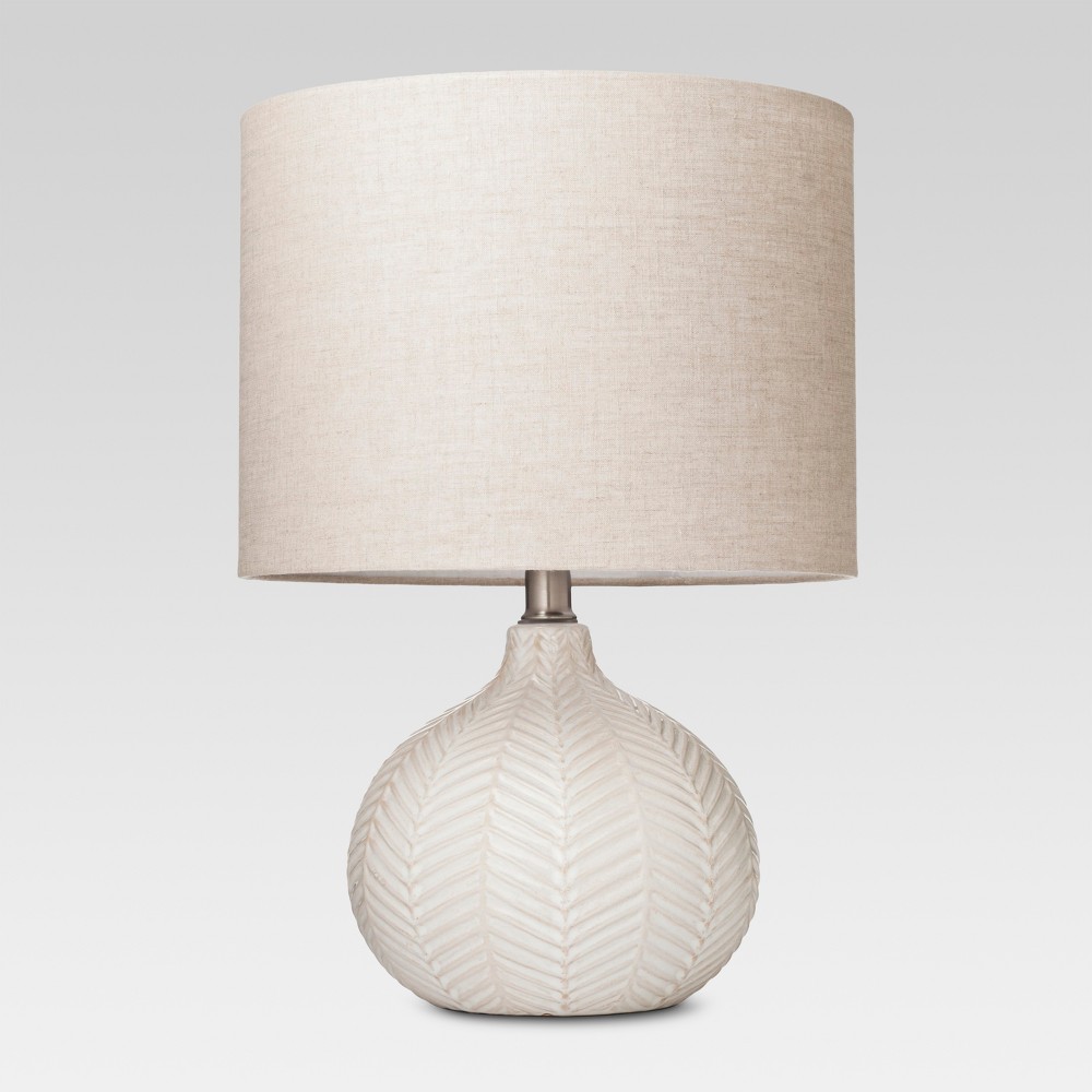 Textured Ceramic Accent Lamp Cream (Lamp Only) - Threshold, Beige White