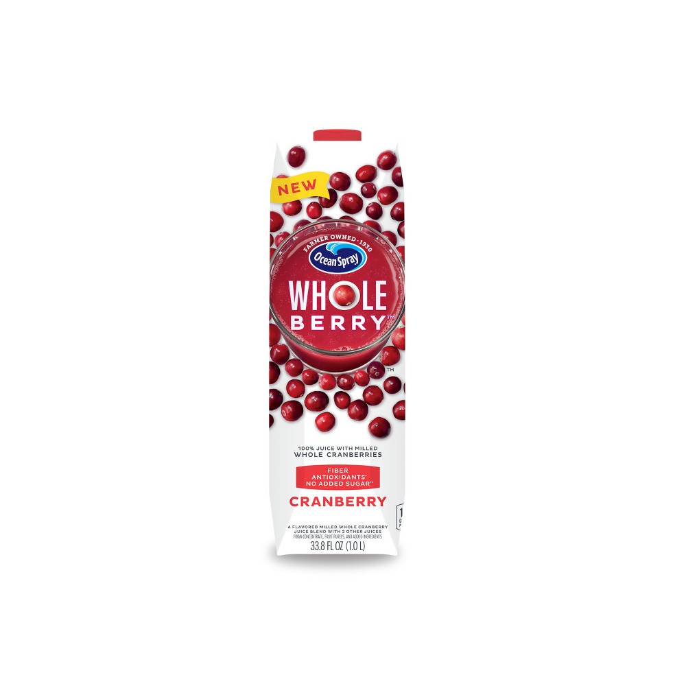 Ocean Spray Whole Berry Cranberry Juice - 33.8 Fl Oz Carton