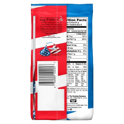 Hershey's Kisses Milk Chocolates Red, White & Blue - 12oz thumbnail