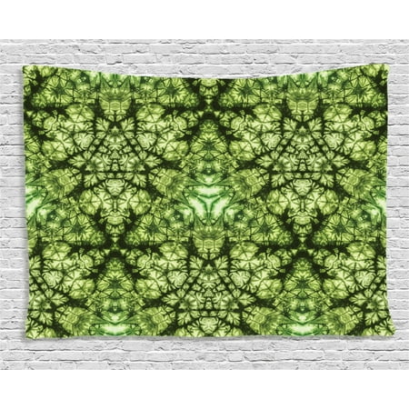 Tie Dye Decor Tapestry  Free Nature Inspired Mind Bind Folded Color Silhouette Counter Culture Artsy Print  Wall Hanging for Bedroom Living Room Dorm 