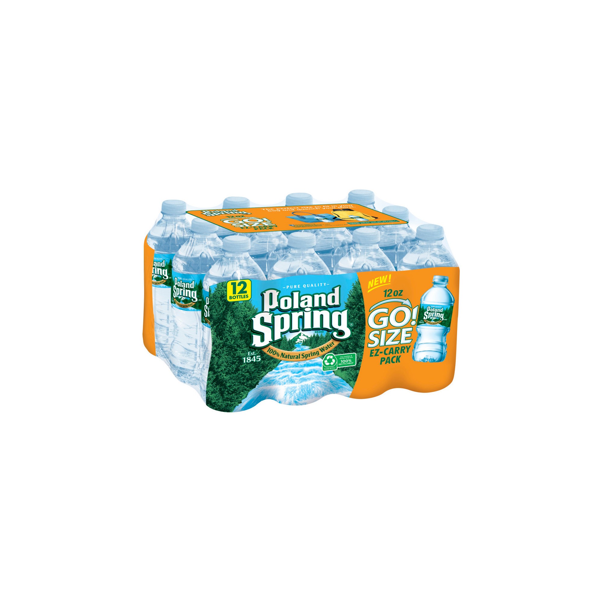 Poland Spring Brand 100% Natural Spring Water - 12pk/12 Fl Oz Bottles thumbnail