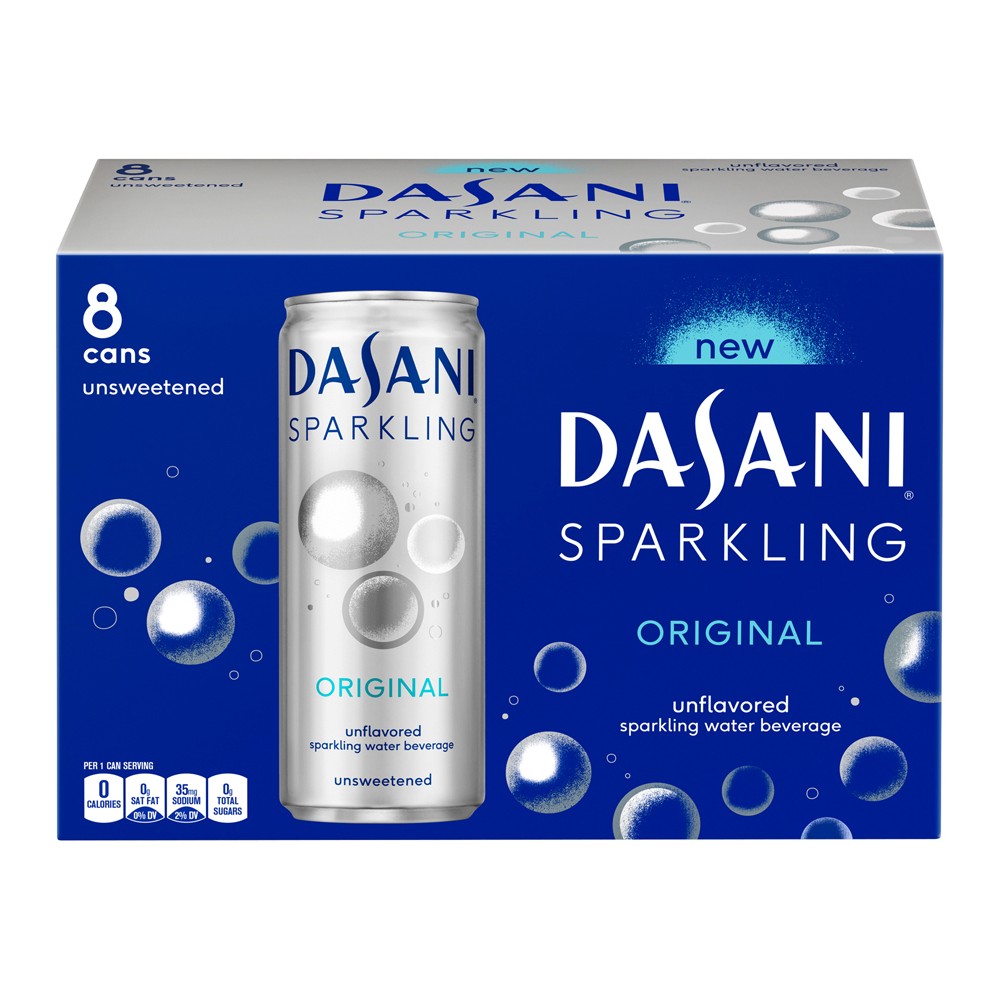 Dasani Sparkling Original Unflavored - 8pk/12 Fl Oz Cans