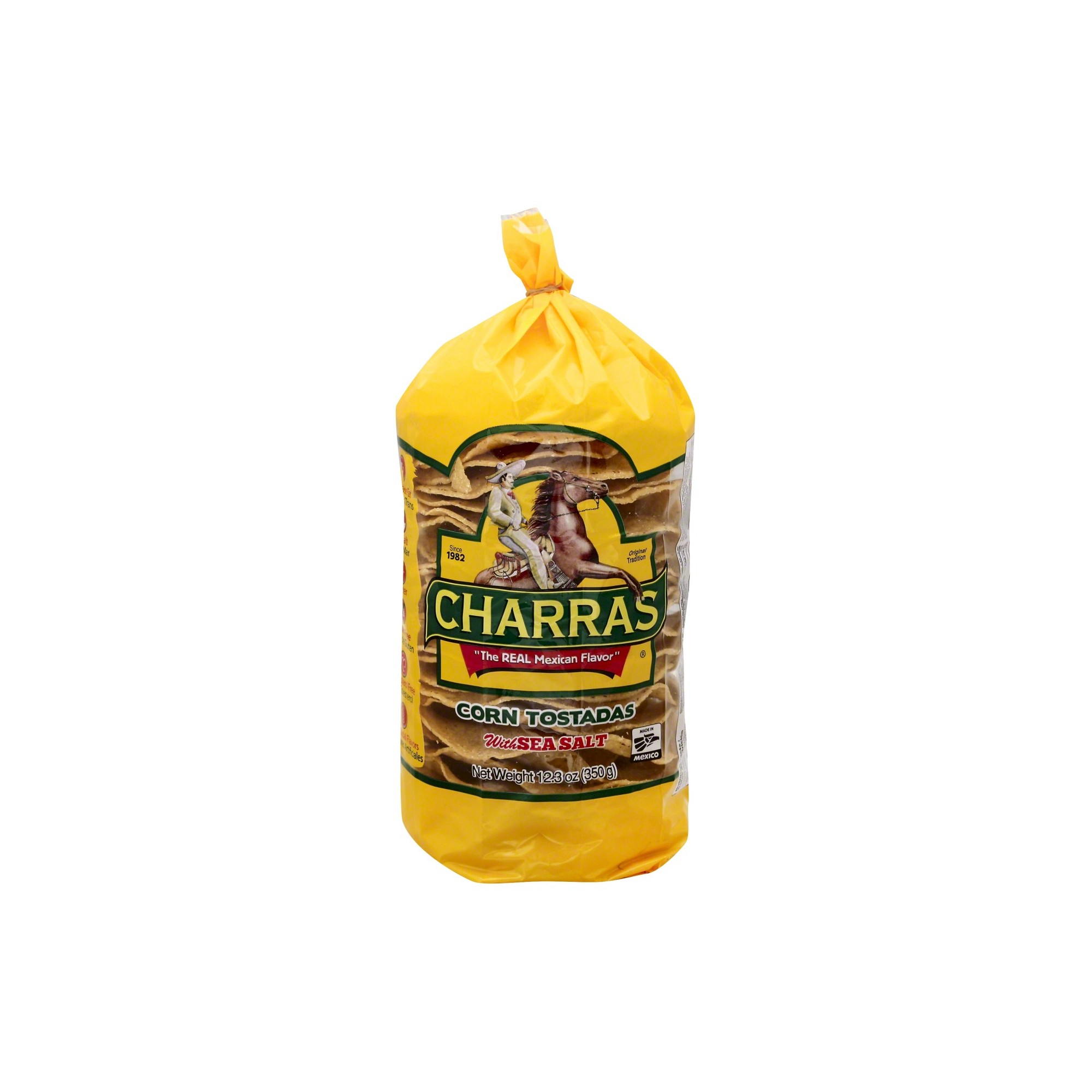 Charras Sea Salt Flavored Corn Tortilla Chips 12.3 Oz 8 Pk thumbnail