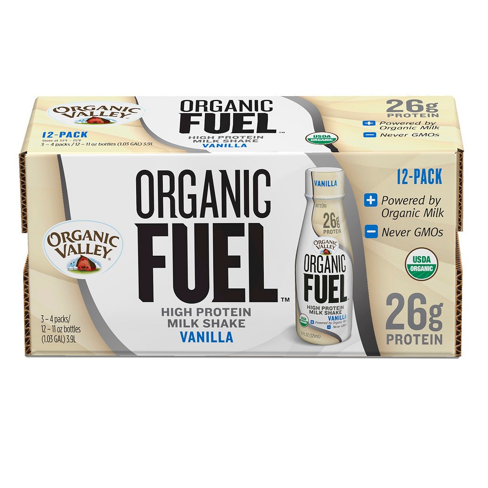 Organic Valley Fuel Milk Protein Shake - Vanilla - 12ct