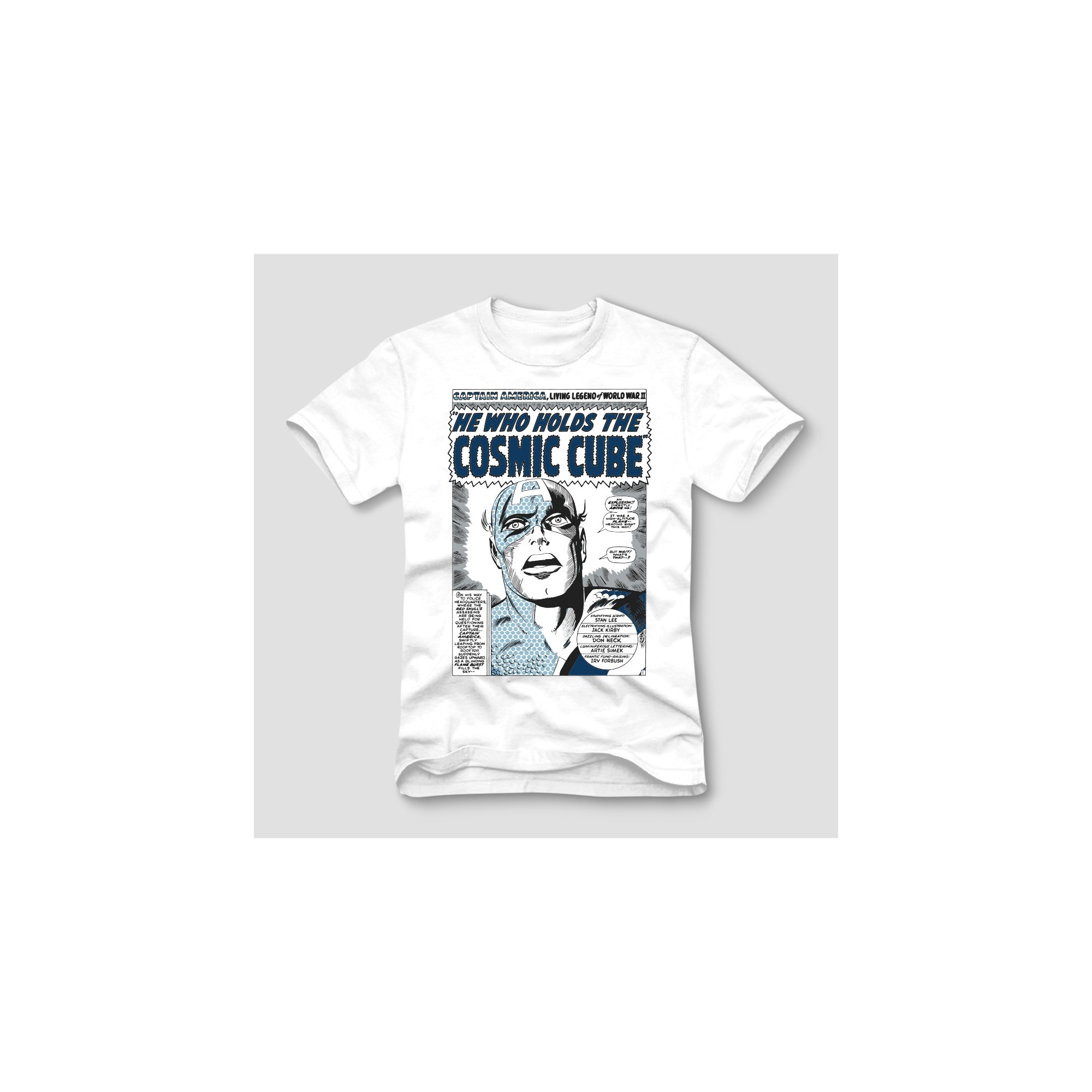 Men's Marvel Captain America Short Sleeve Graphic T-Shirt - White L thumbnail