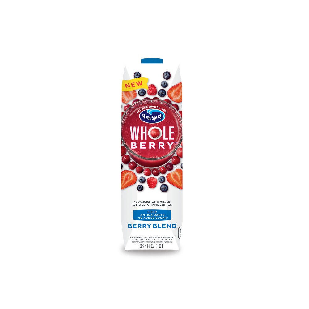 Ocean Spray Whole Berry Berry Blend Juice - 33.8 Fl Oz Carton